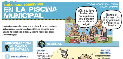 Sobrevivir en una piscina municipal
