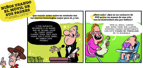 ¡Niños con móviles!
