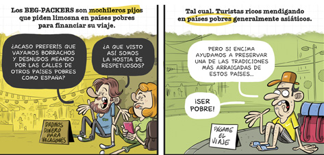 Mochileros pijos